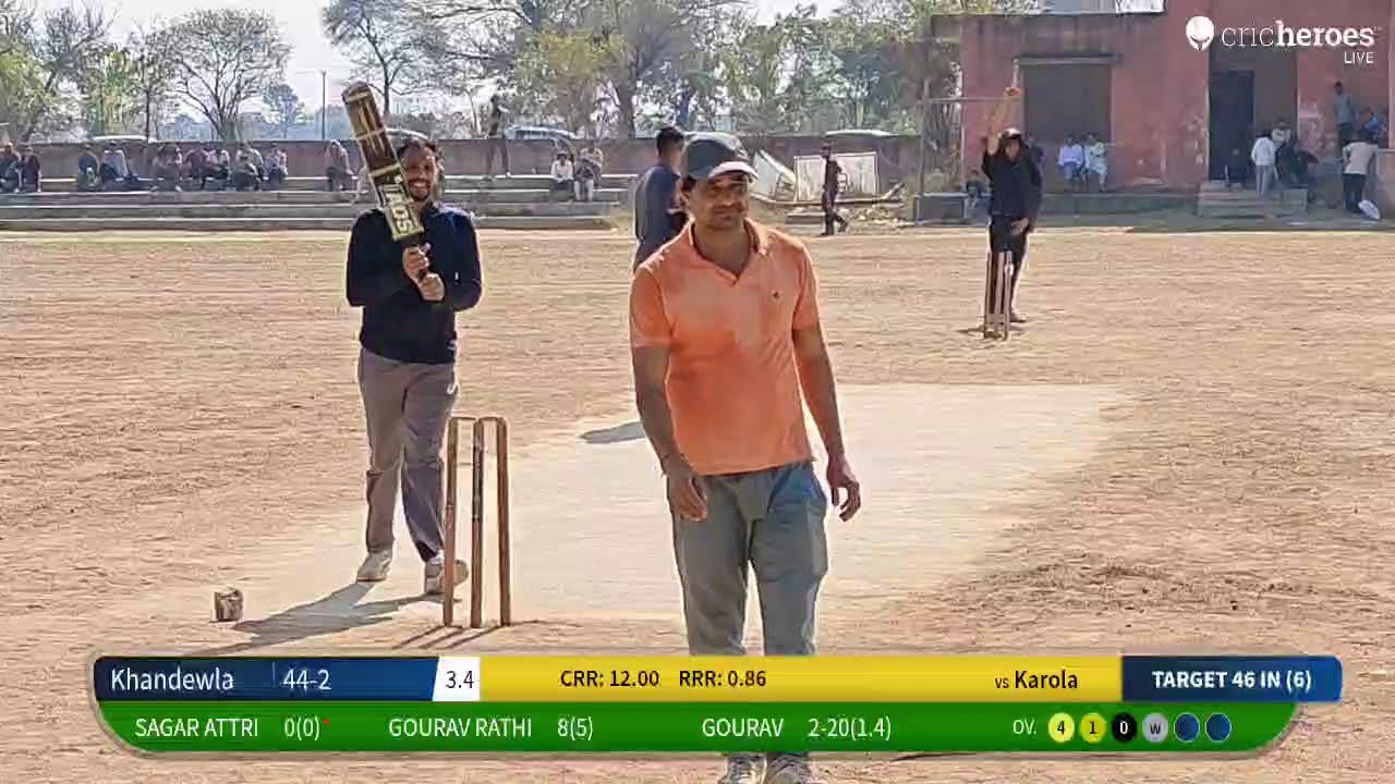live cricket match | khandwela cricket tournament season 1 2026 live - Rajiv Gandhi stadium Khande