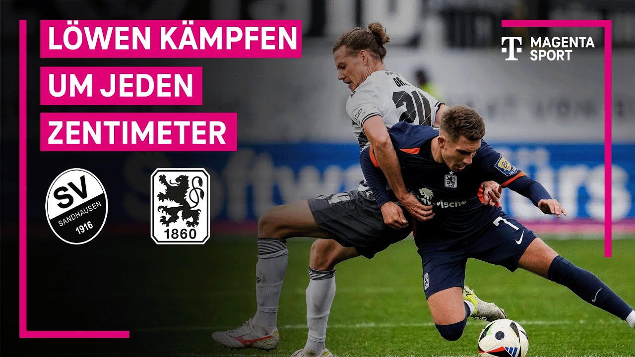 SV Sandhausen - TSV 1860 München, Highlights mit Live-Kommentar | 3. Liga | MAGENTA SPORT