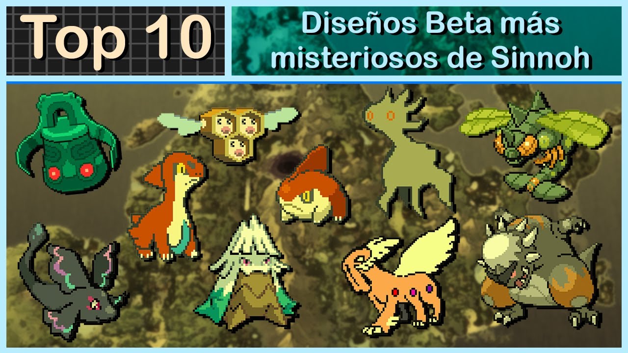 Top 10 Diseños Beta más curiosos y misteriosos de Pokémon Diamante y Perla