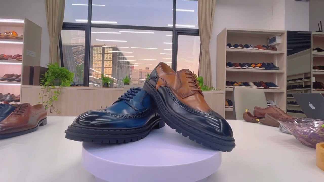 New Arrivals----Navy Cow Leather Shoes