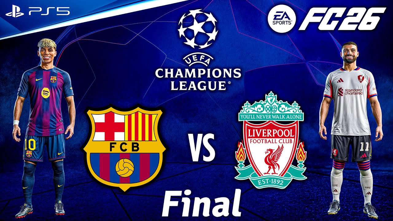 FC 26 - Barcelona vs. Liverpool Ft. Rashford, Isak, | UEFA Champions League Final | PS5 [4K60]