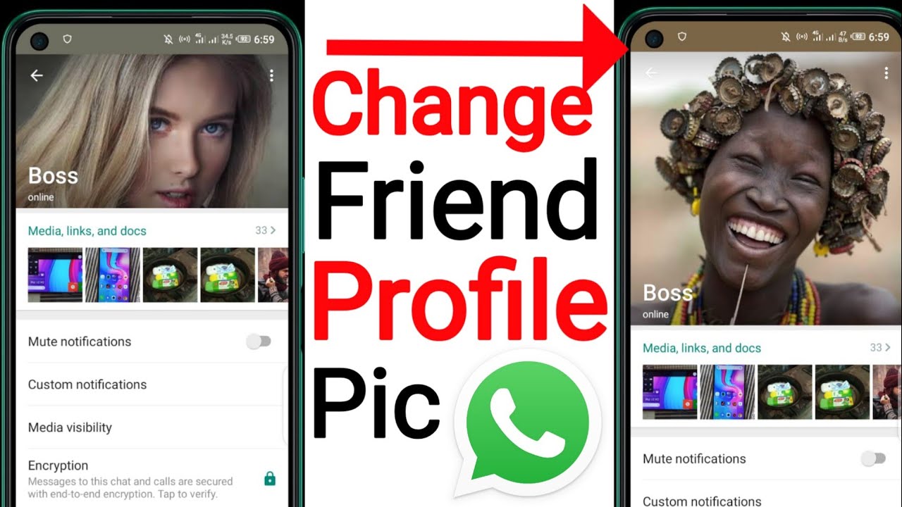 kisi ki whatsapp DP kaise change kare - Change Friends WhatsApp Profile Picture