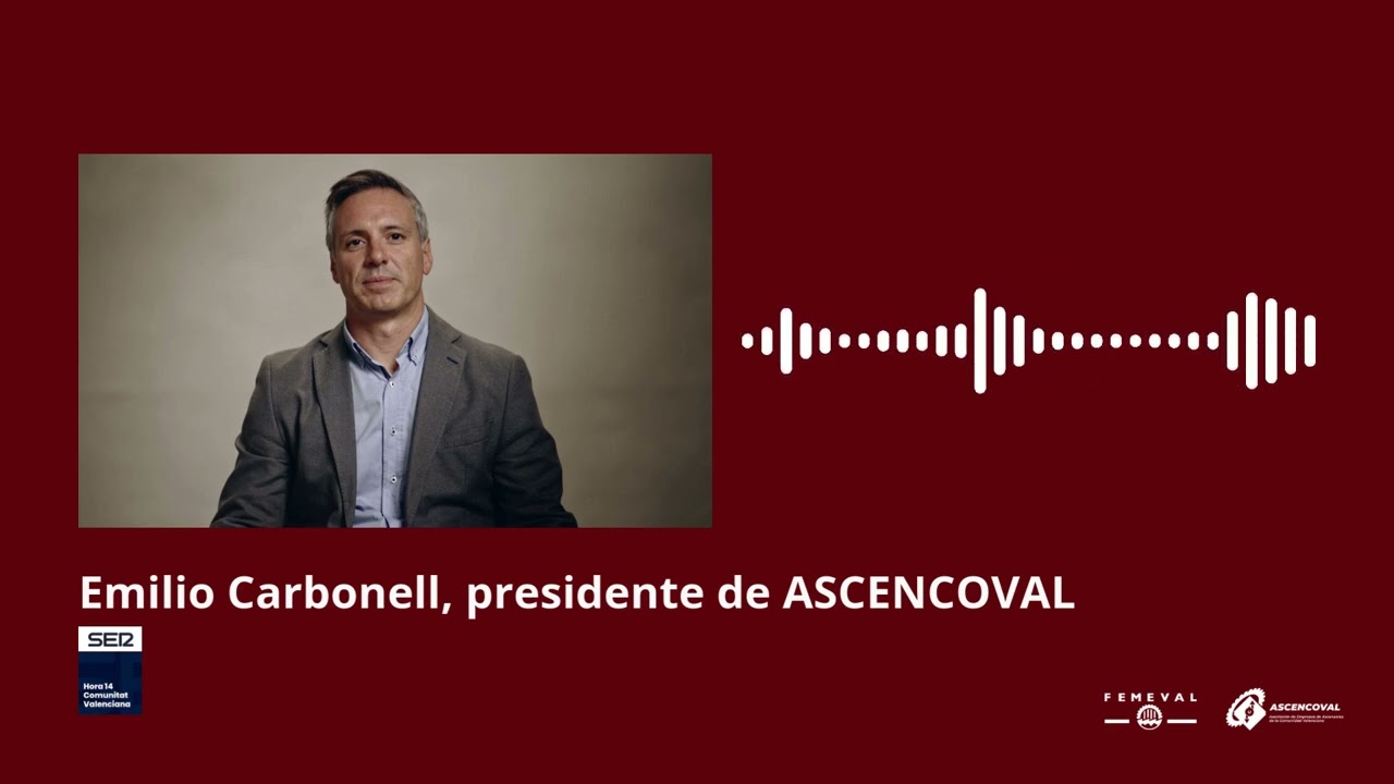 Emilio Carbonell, presidente de ASCENCOVAL, habla en la SER de los ascensores afectados por la DANA