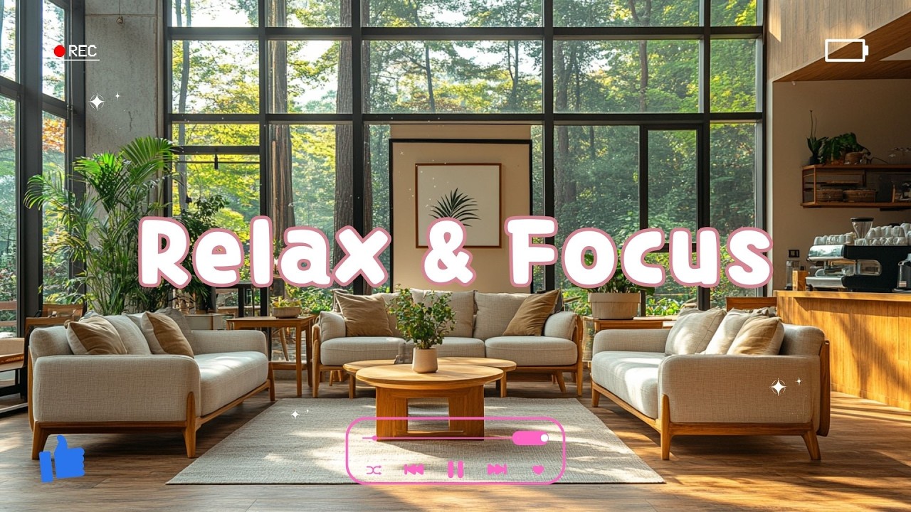 Cozy Coffeehouse Lofi Vibes🎶Aesthetic Beats for Focus, Study & Relaxation in a Calm Morning Ambience