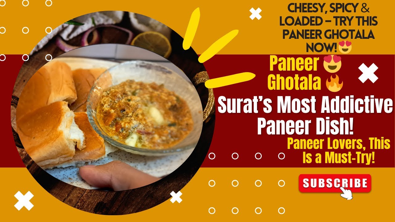 Paneer + Pav = Total Ghotala Must-Try Surat Style Recipe 🔥Once You Try Paneer Ghotala You’re Hooked!