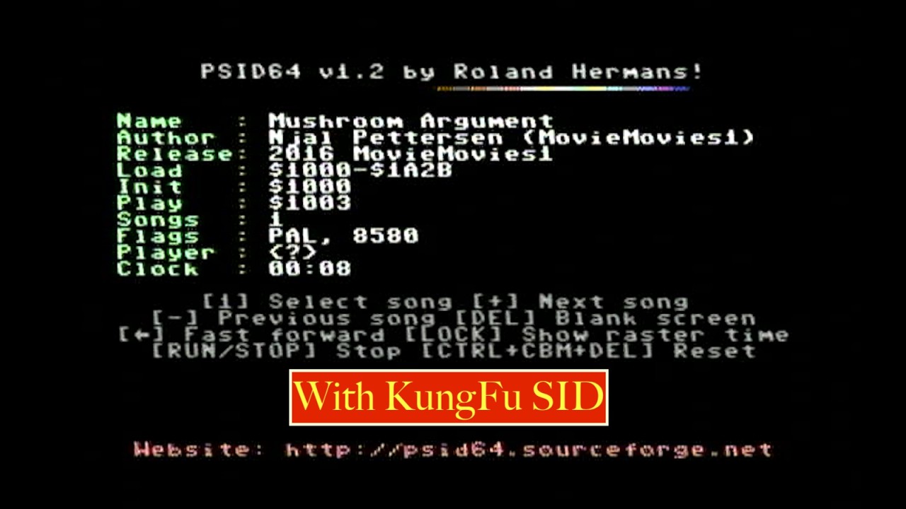 C64 - Music - Mushroom Argument by MovieMovie1 !!! Great musican !! With KungFu SID