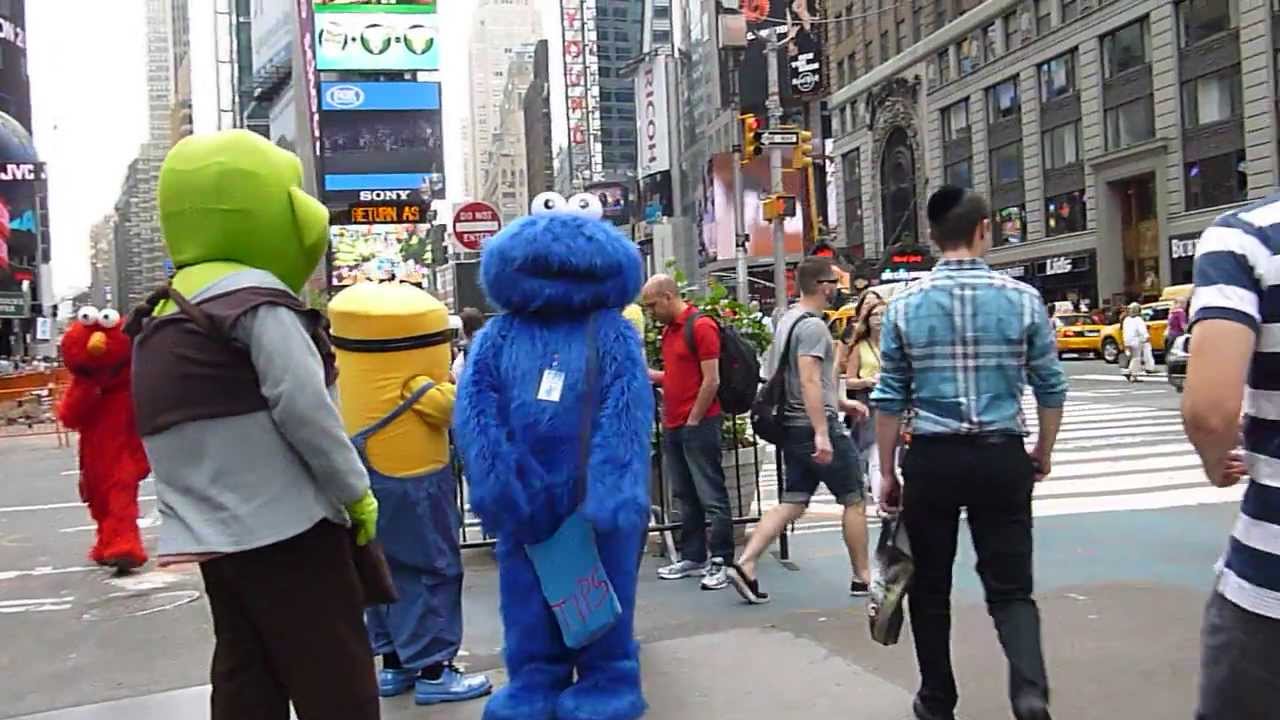 Time Square Cartoon Characters