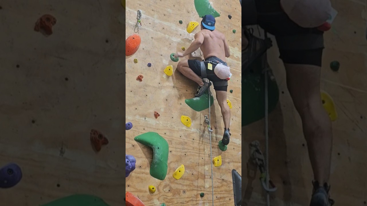 Fun 5.12a/7a+ climbing gym route