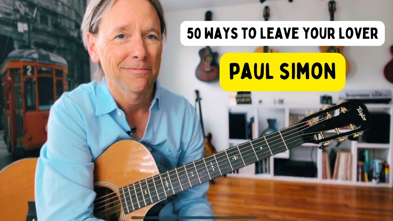 How to play - “50 ways to leave your lover” guitar lesson by: Paul Simon - TABS available!