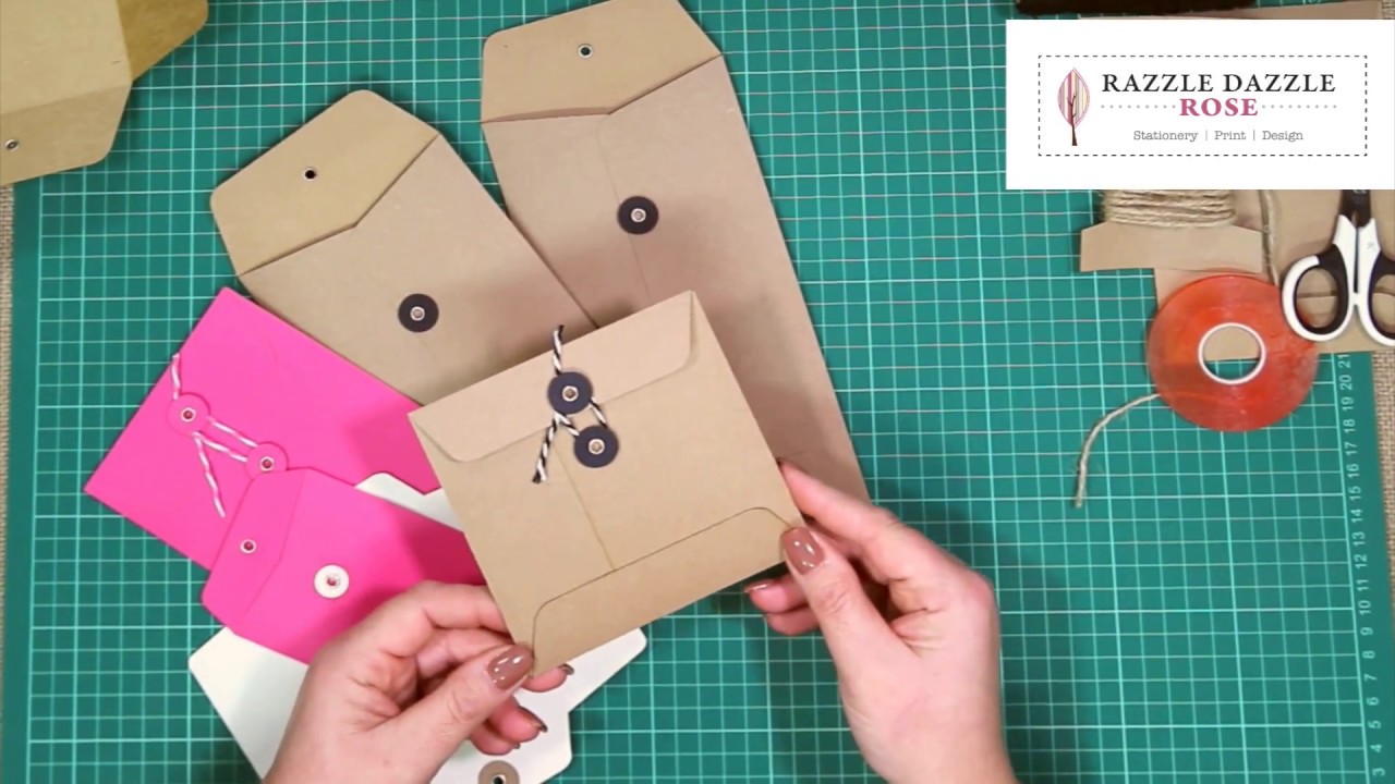 How to Make String Tie Envelope Tutorial