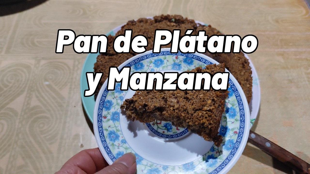 Pan de Plátano y Manzana | Receta Casera Saludable