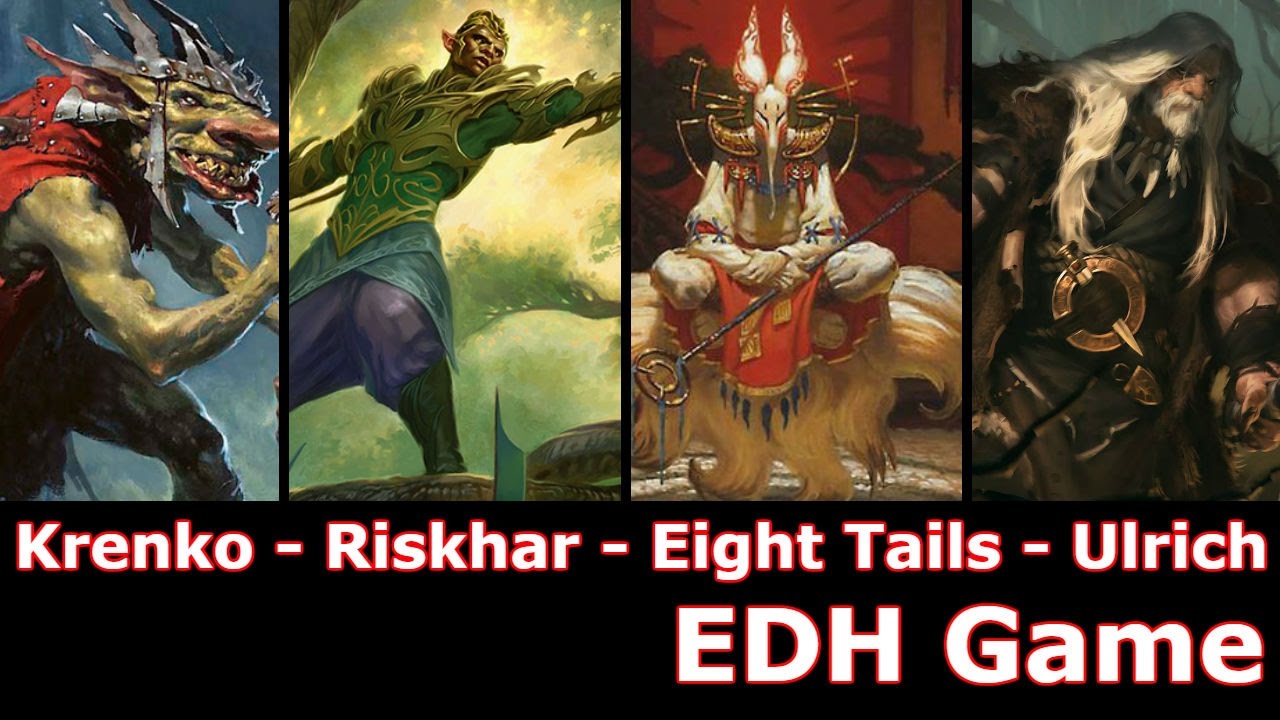 Krenko vs Rishkar vs Eight-and-a-Half Tails vs Ulrich EDH / CMDR game play for Magic: The Gathering