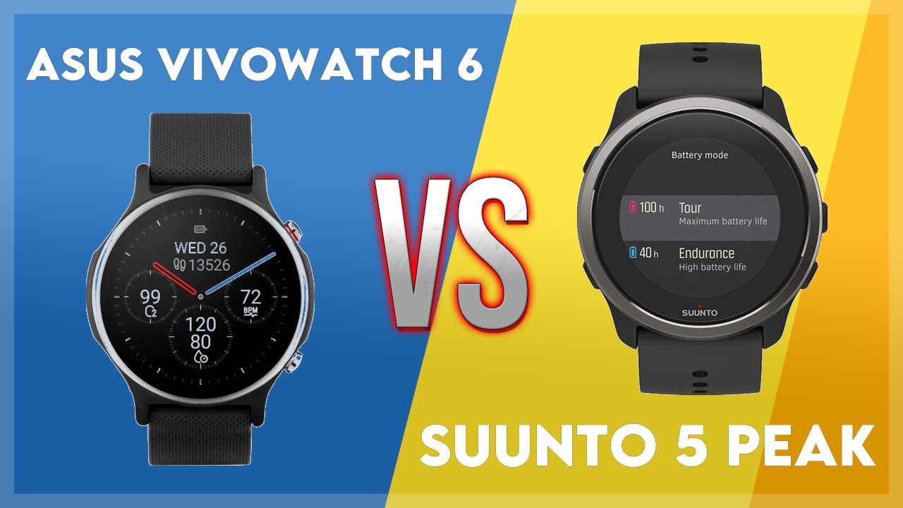 Сравнение Asus VivoWatch 6 и Suunto 5 Peak