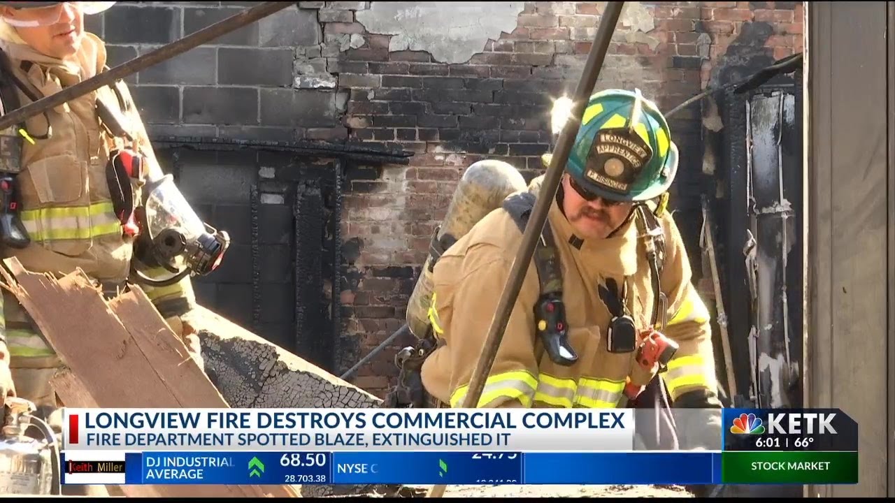 Weekend fire in downtown Longview destroys commercial complex