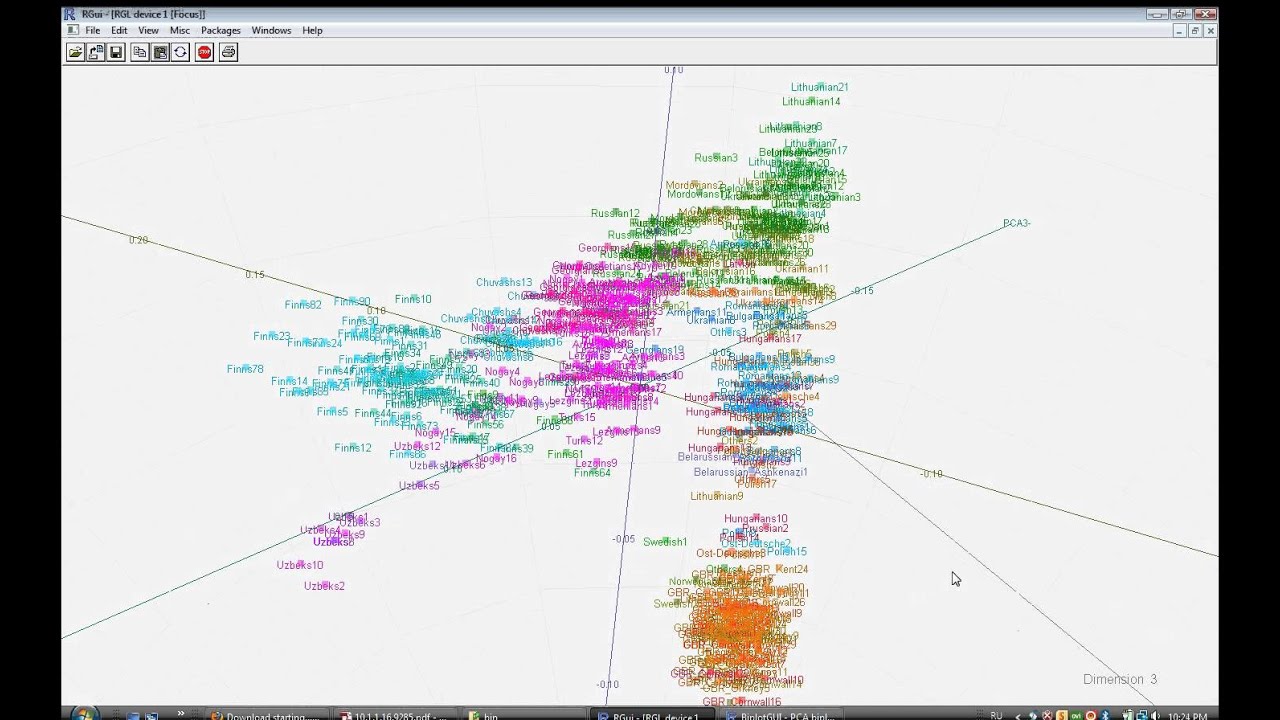 Magnus Ducatus Lithuaniae BGA project - animation of PCA biplot