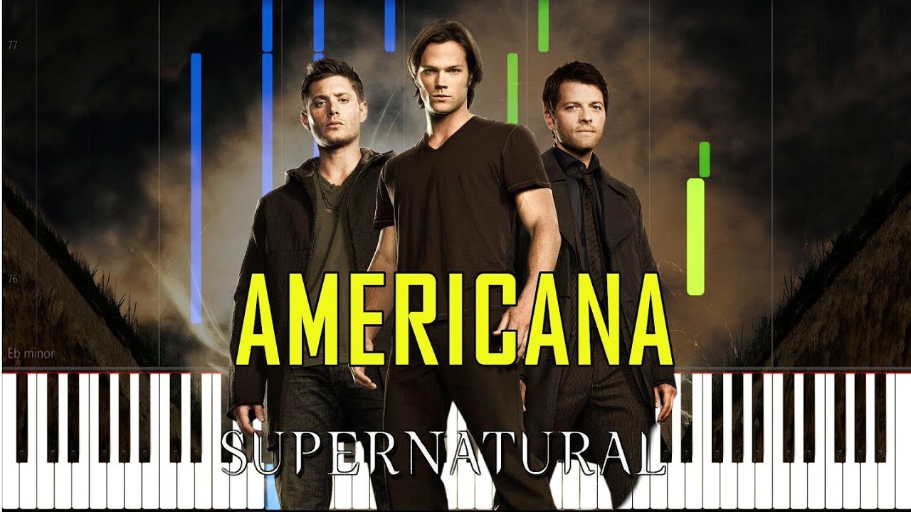 Americana + Dean's Family Dedication Theme - Supernatural [Synthesia Piano Tutorial]