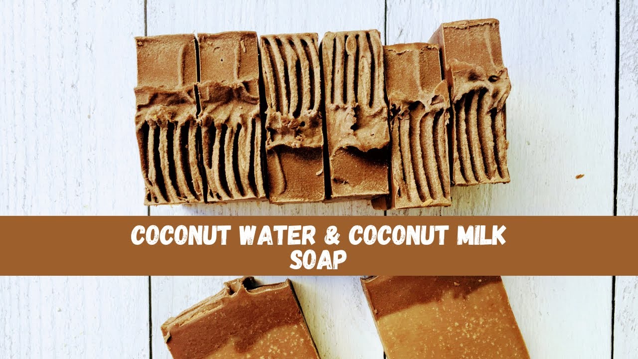 Coconut Water & Coconut Milk Soap Making - Fresh Coconut Water and Coconut Milk - by The S Soaps
