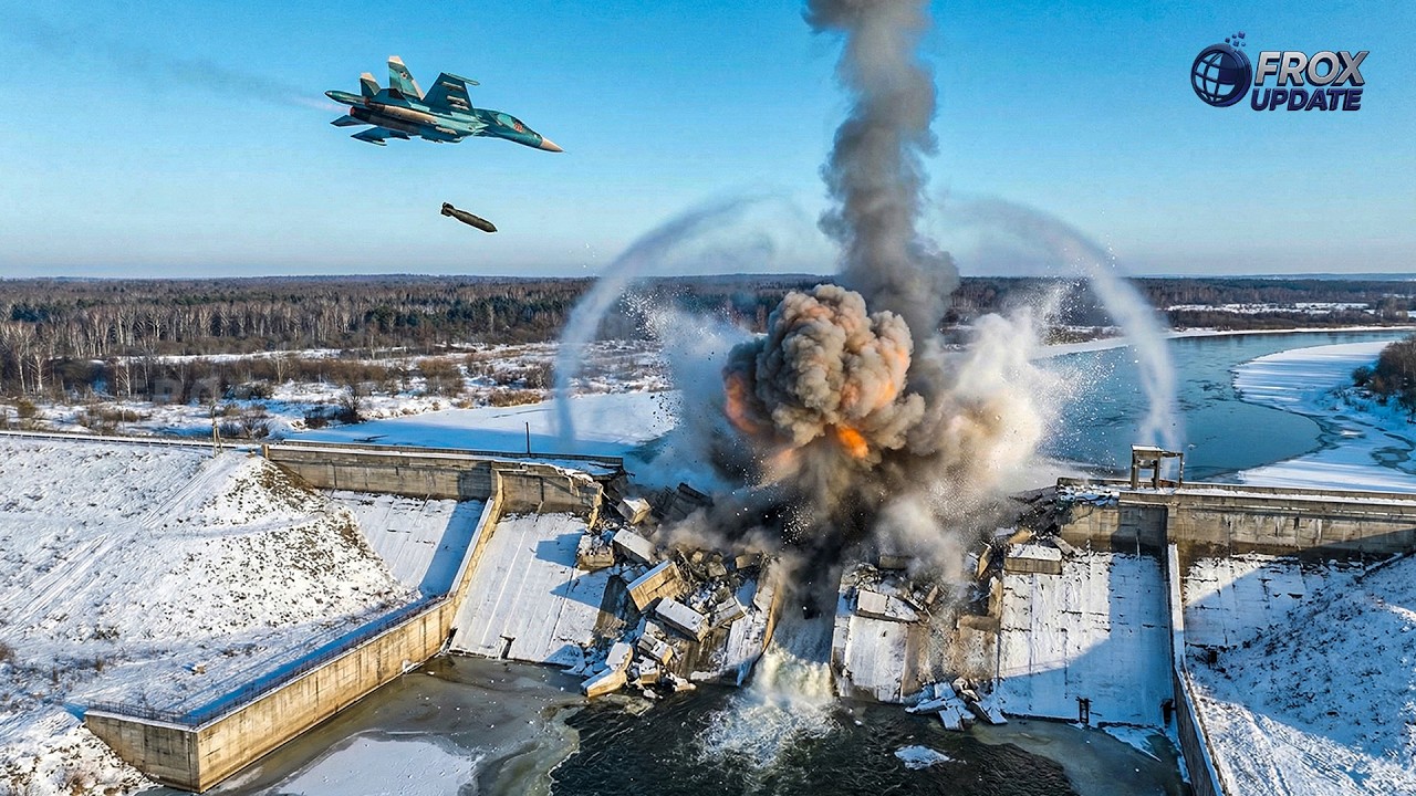 Истребитель Су-34 сбросил комплекс FAB-3000 на украинскую плотину &mdash; нарушены линии снабжения.