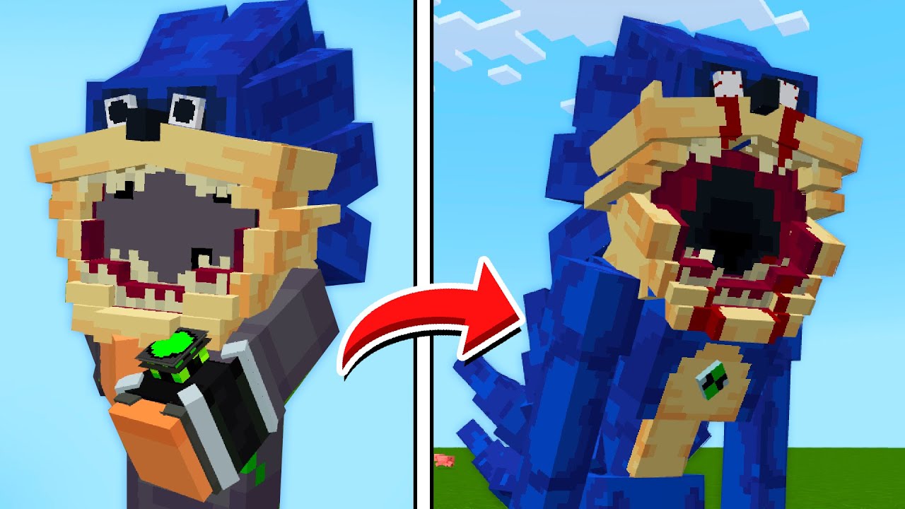 COMBINEI OMNITRIX COM SHIN SONIC TAPES NO MINECRAFT