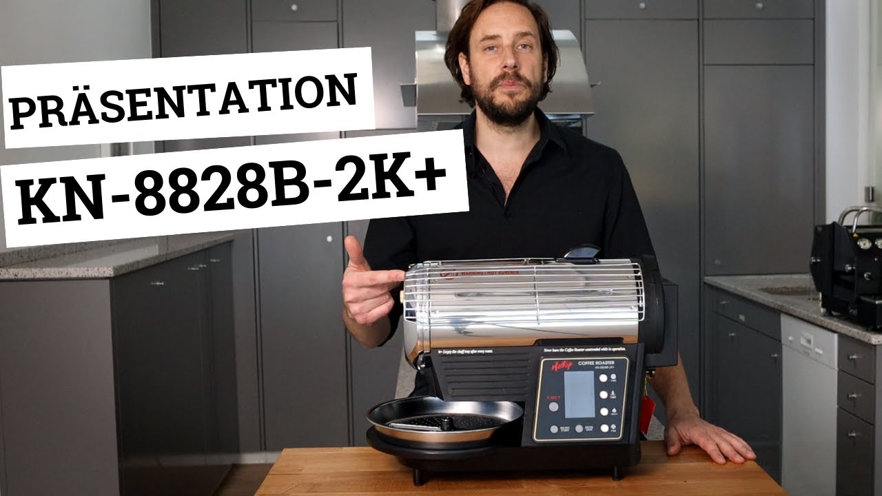 Hottop KN-8828B-2K+ mit Artisan Verbindung. Produktvideo, Vor- und Nachteile und Live-Röstung