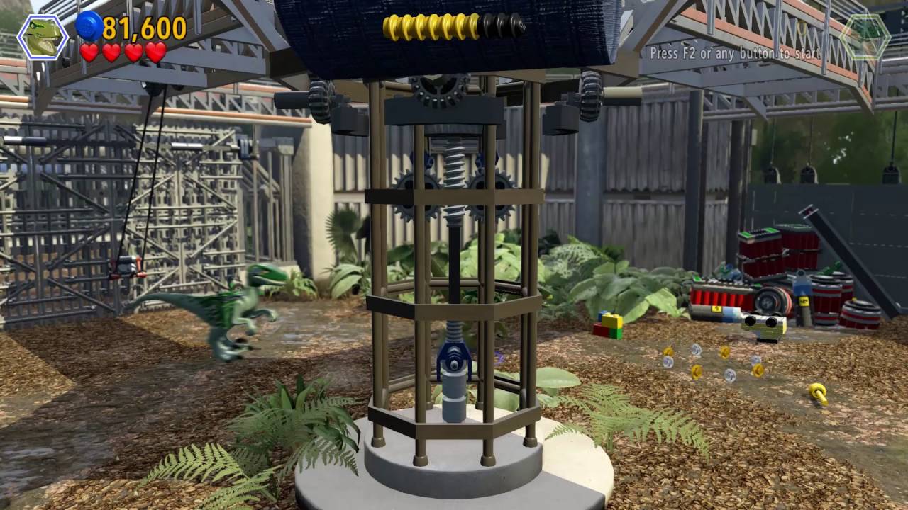 Lego Jurassic World Jurassic Park Walkthrough Part 4 - Raptor Tracking