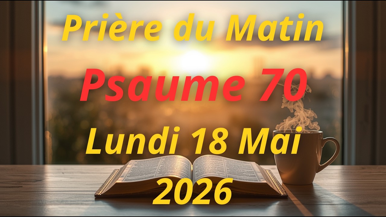 🙏 PRIÈRE DU MATIN -  Jeudi 26 Février 2026 | Psaume 70 | Délivrance IMMÉDIATE & Intervention DIVINE