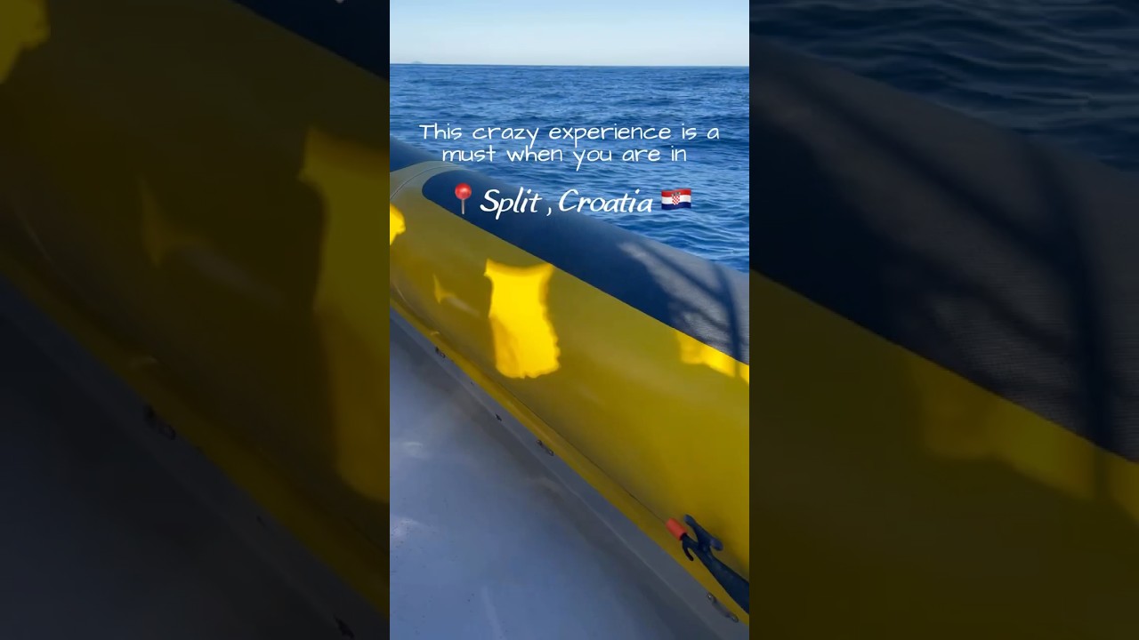 Racing through the Adriatic like a movie scene 🎬🌊 