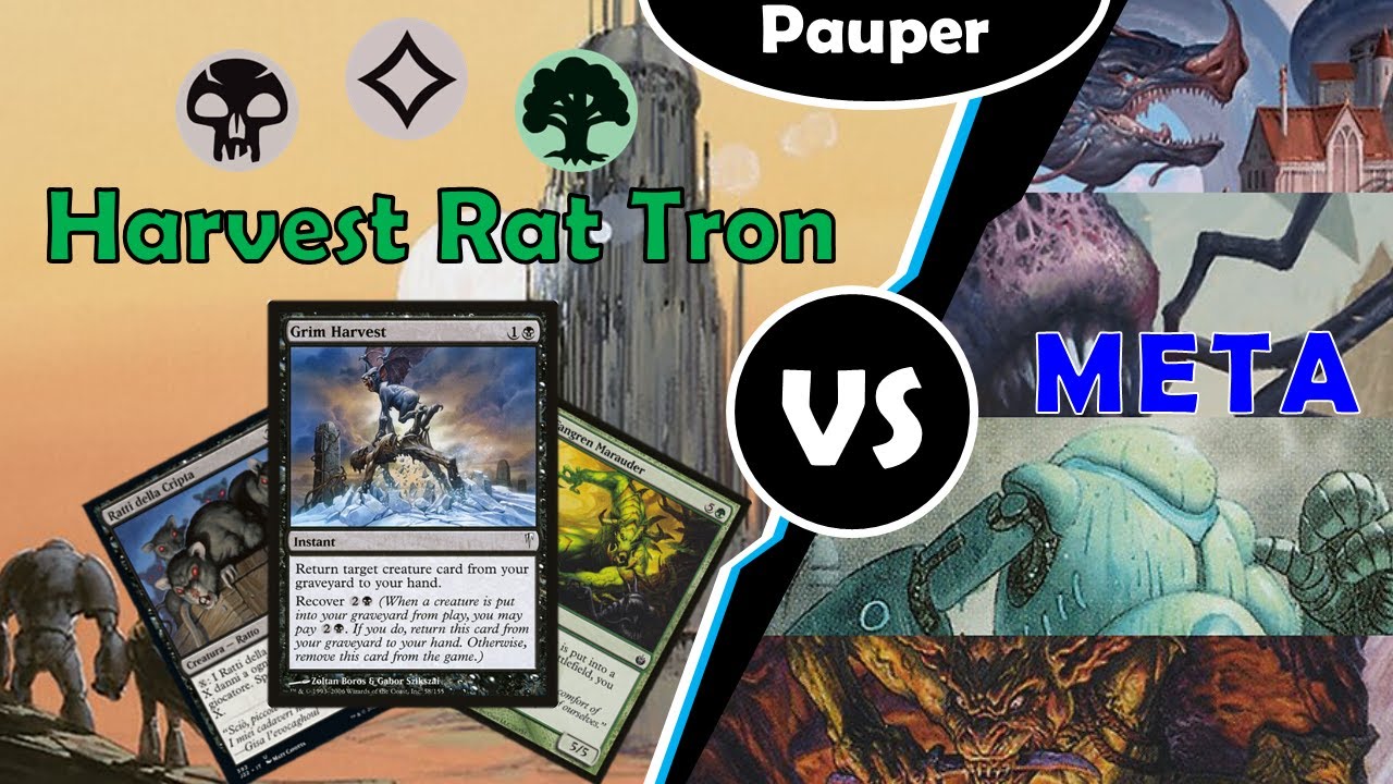 Harvest Rat Tron | Is Grim Harvest Good in Tron? | Pauper Match Gameplay | MTGO