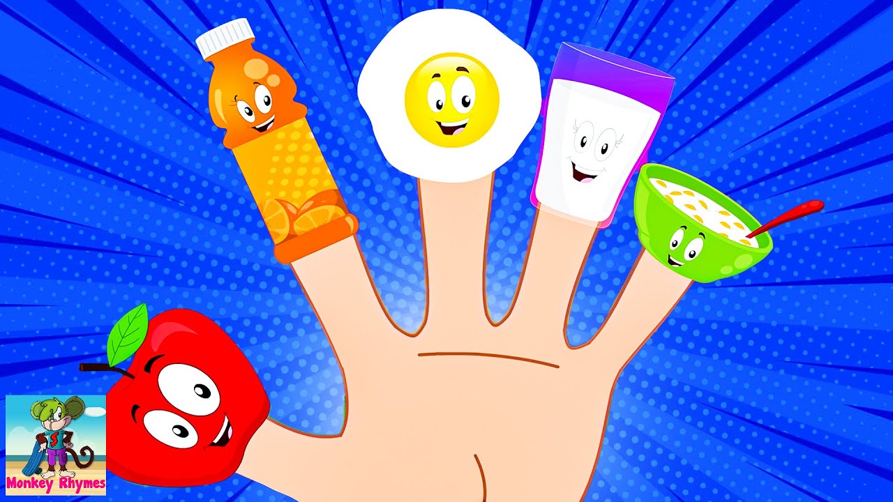 Morning Finger Family Nursery Rhyme For Toddlers by Monkey Rhymes