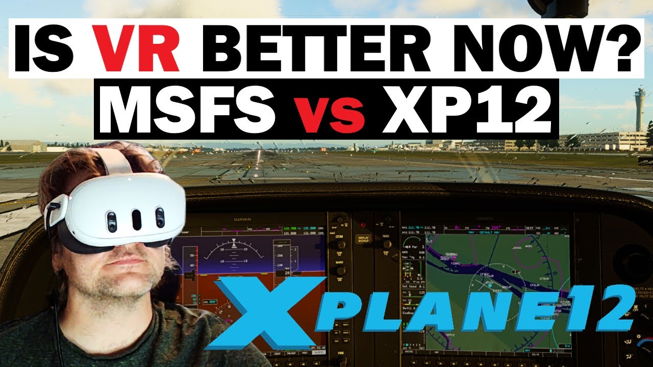 IS X Plane 12 VR BETTER than MSFS? Let's FIND OUT! Quest 3 LINK | Aubika Grips | RTX 4090