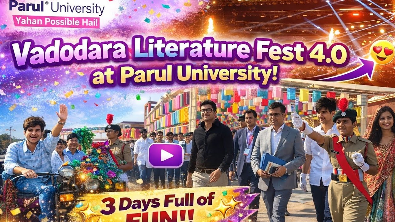 🔥Biggest Literature Festival 2026🥳|#ParulUniversity |A Celebration of Words📚@ParulUniversity 