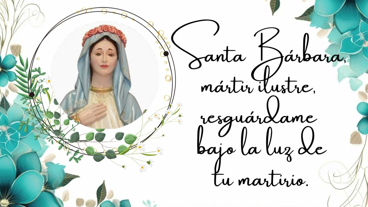 SANTA B&Aacute;RBARA Virgen M&aacute;rtir de amor -  Letra y m&uacute;sica: Marcos Fernando Esp&iacute;n Imbaquingo 