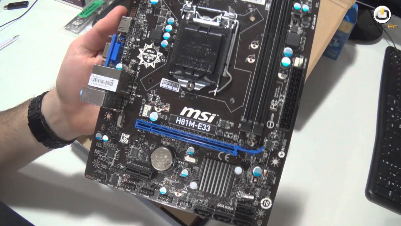StudioPC # Unboxing MSI H81M-E33