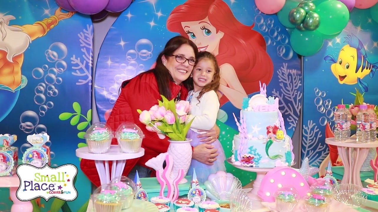 Cumpleaños infantil temático La Sirenita 🧜‍♀️💙 | Small Place Miraflores