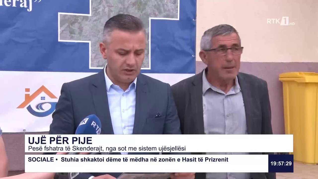 Pesë fshatra të Skenderajt, nga sot me sistem ujësjellësi