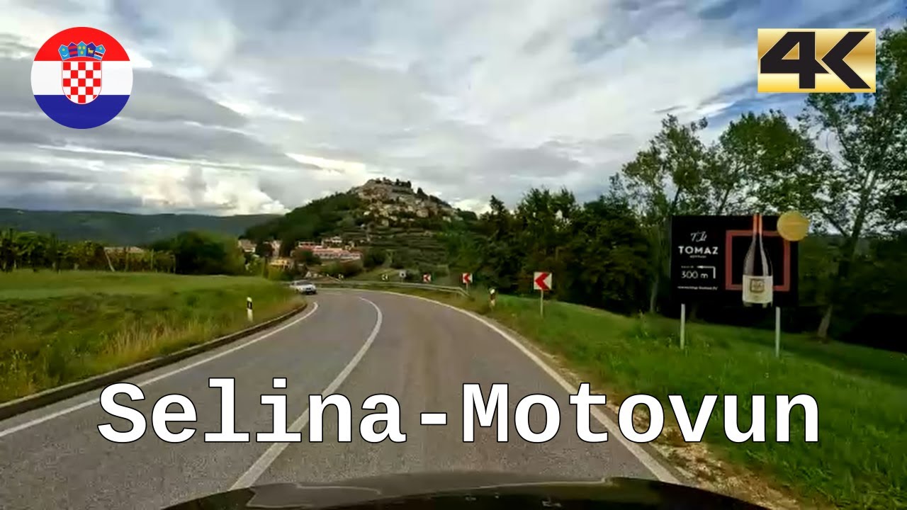 Driving to Motovun (Croatia) in a nice early autumn day | 4K | 2023 fall