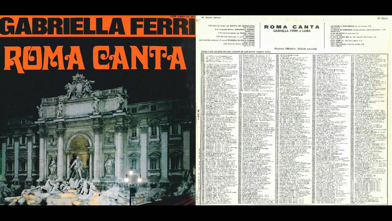 Gabriella Ferri - Roma canta  - 1969