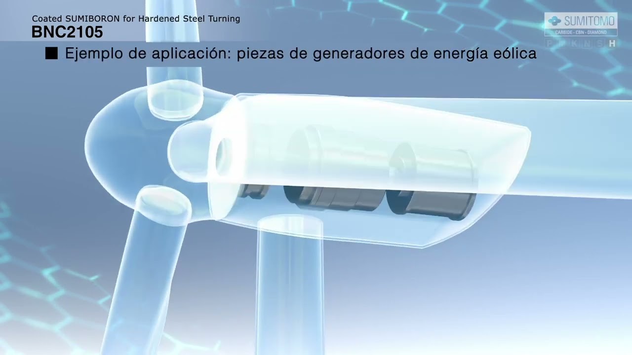 Serie BNC2105 CBN Recubierto para Mecanizado de Acero Endurecido.