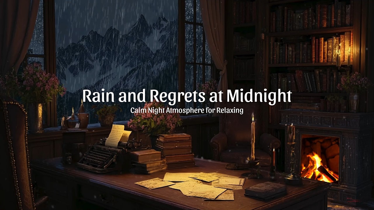 Rain and Regrets at Midnight 🌧️ Calm Night Atmosphere for Relaxing