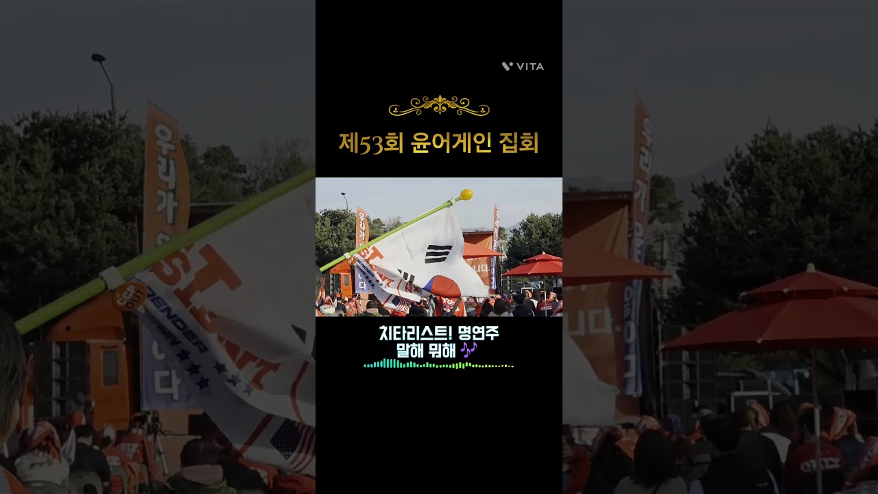 #제53회 윤어게인 집회#치타리스트#명품공연#찢었으리#