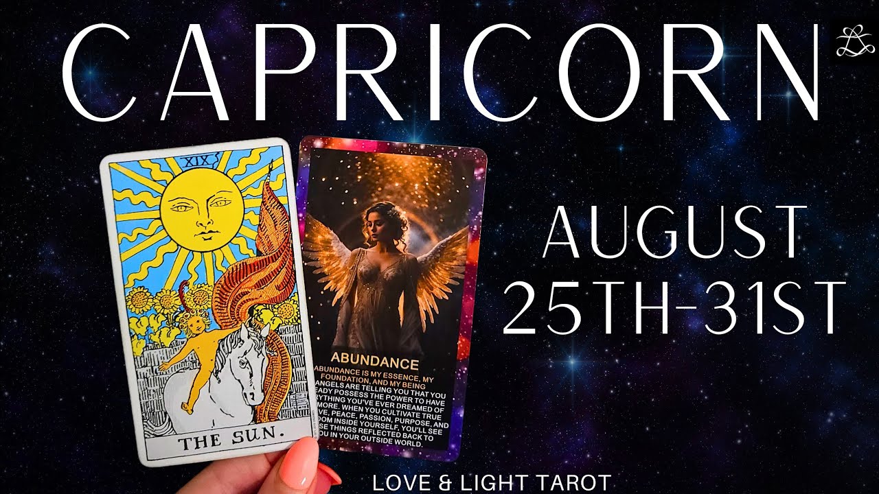 Capricorn♑️ Your Life Is About To Look Very Different- Major Turning Point✨️ August 25-31