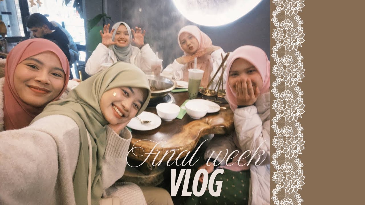 hotpot, makan ii akhawat ASU, tutorial tudung, final week tapi takde footage study & ceah nk balik m
