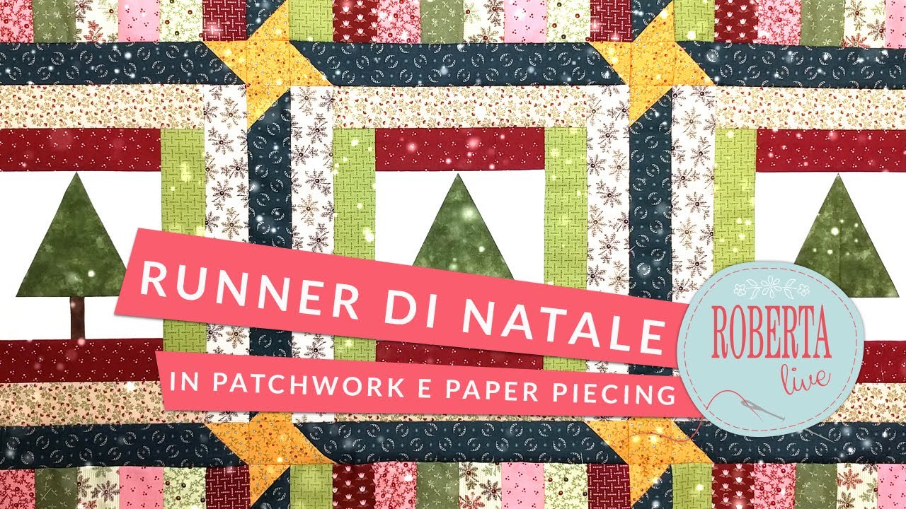 Roberta Live - Runner Patchwork Albero di Natale