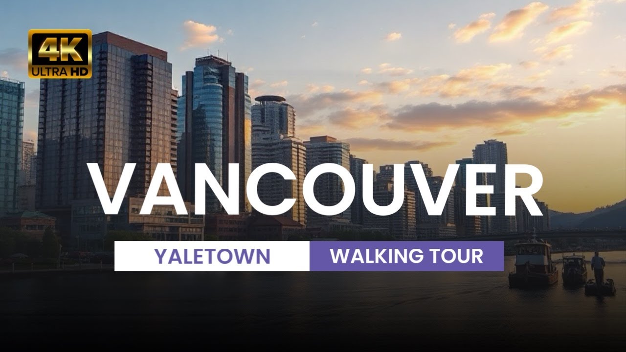 🇨🇦 [4K] Yaletown Vancouver Walking Tour | Spring Vancouver City Tour | British Columbia | Canada