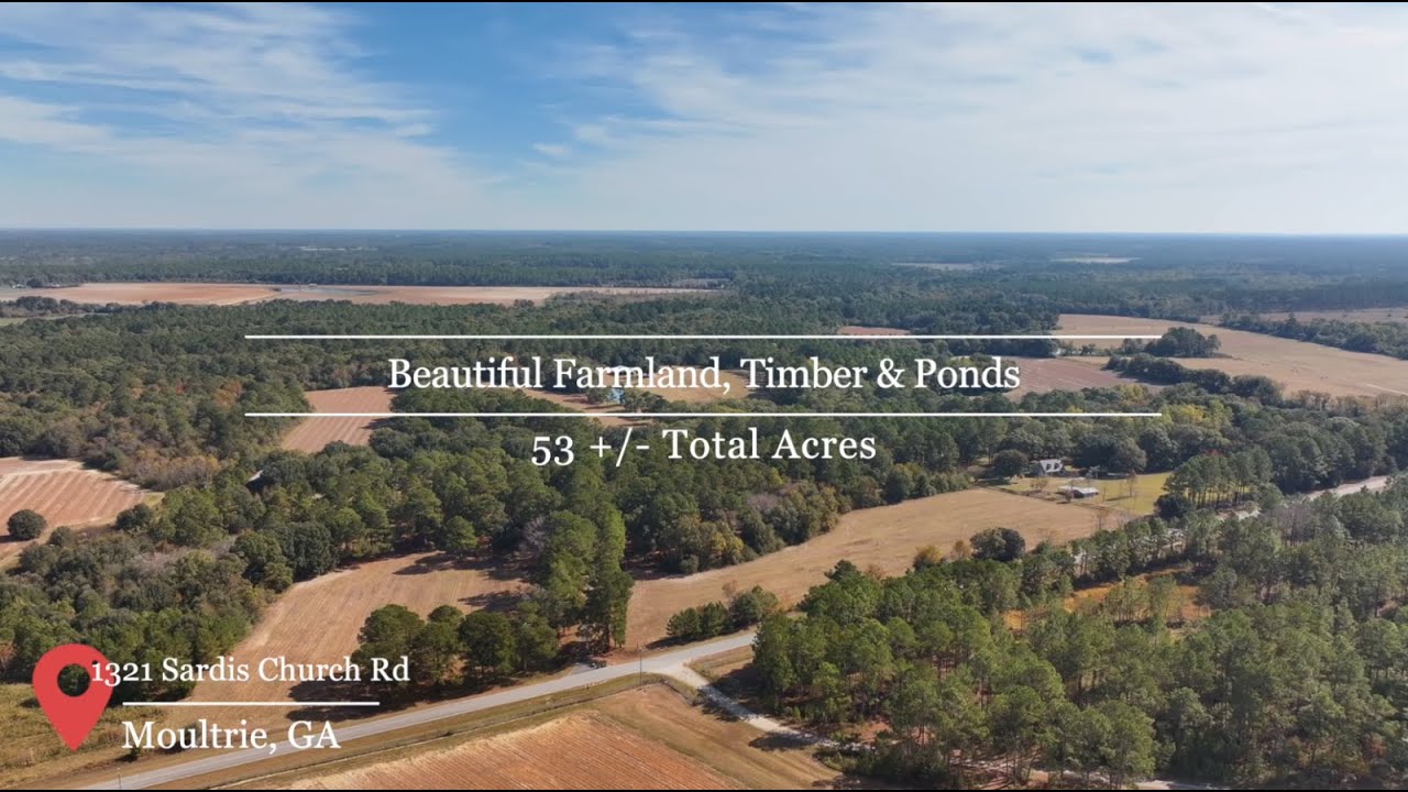 53± Acres- Land Auction- Beautiful Farmland, Timber & Ponds- Outdoor Paradise in Colquitt County, GA