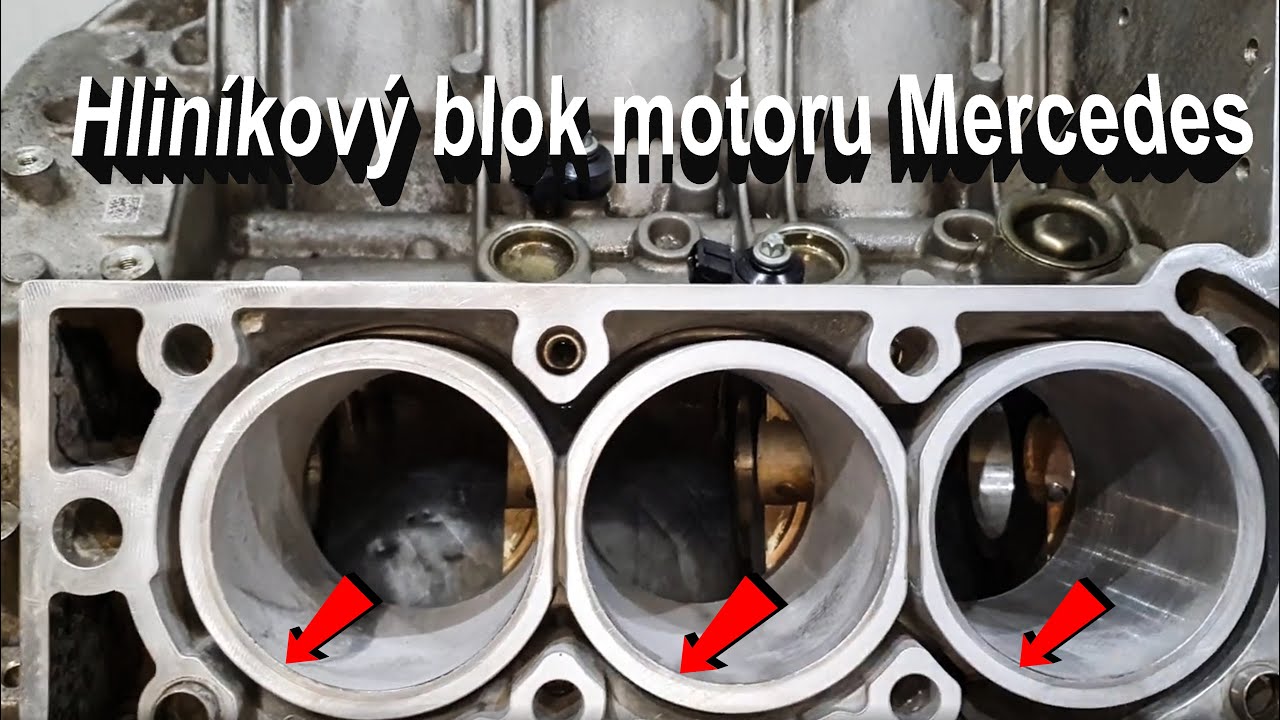 Hliníkový blok Mercedes popis použité technologie při výrobě/ Mercedes Alusil(Silitec) VS Keramika