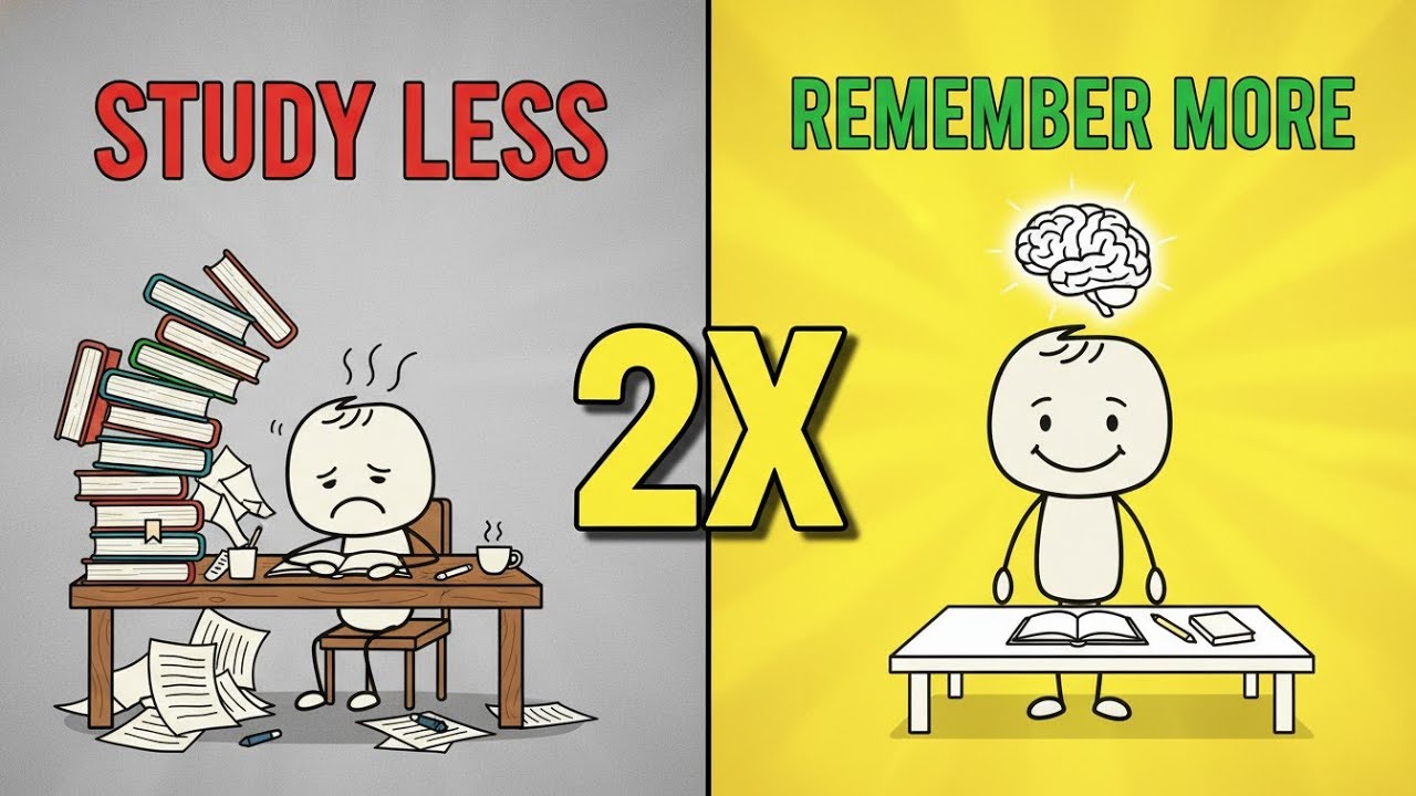 Study Less, Remember More (2X Faster Memory Trick) ⭐