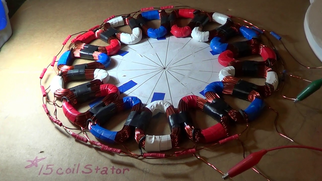 AXIAL FLUX WIND TURBINE 24/48/64 VOLT STATOR BUILD