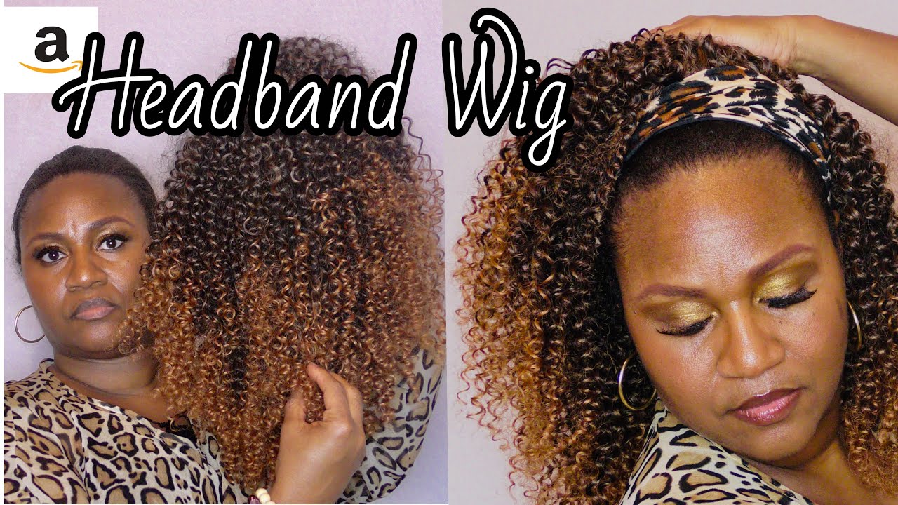 Deep Curly Wave Headband Wig from Amazon | Ft. Allyreetress