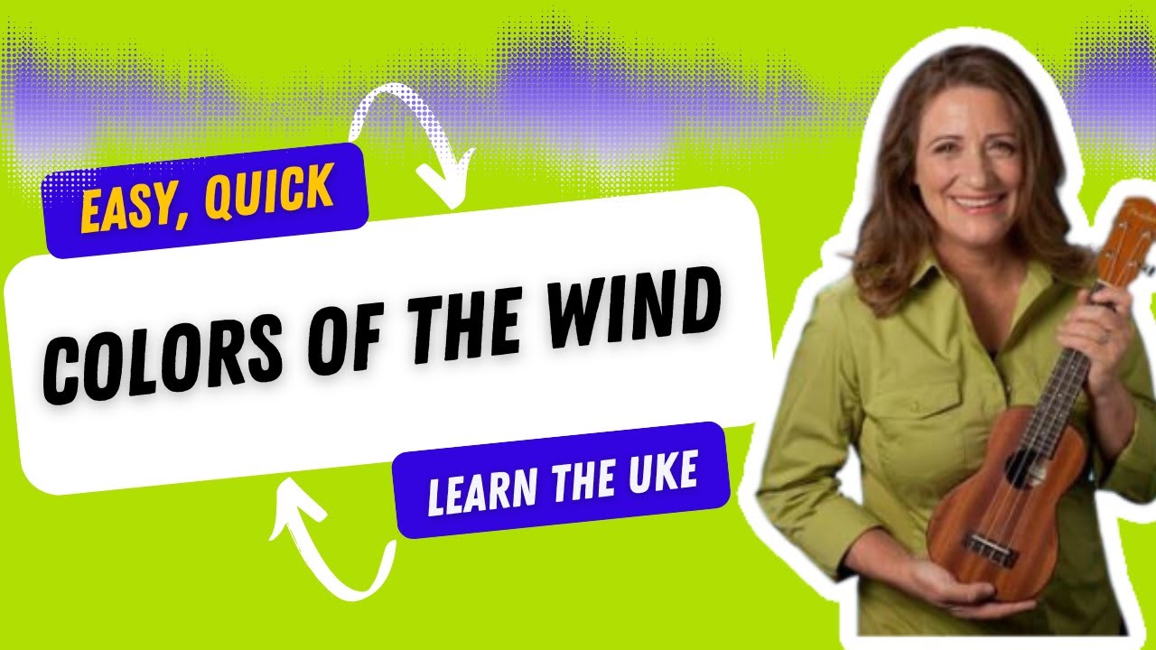 Colors of the Wind  Easy Play Along Ukulele Tutorial  - Ukulele Sisters